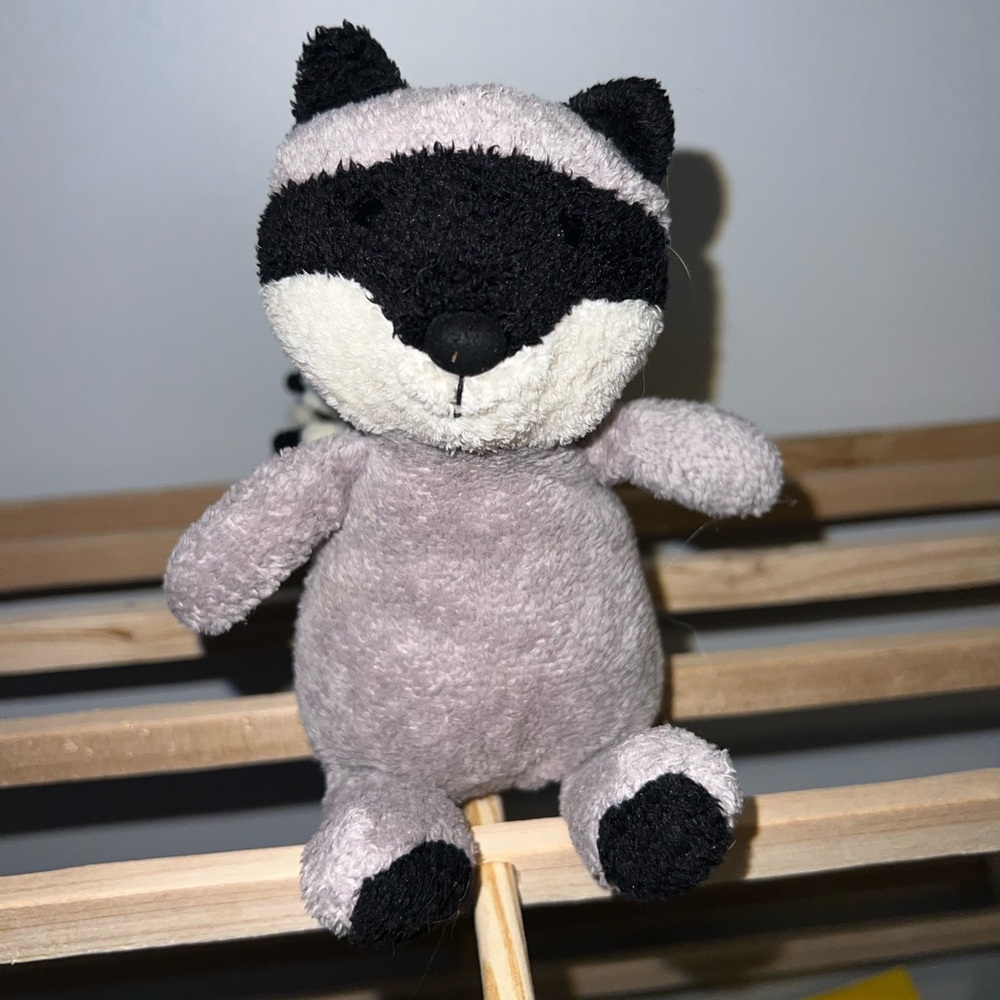 2013 Retired & rare small Noodle woodland creatures Raccoon Jellycat